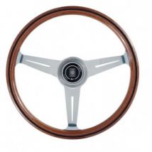 Volant Bois D'acajou Classic Line Années 70 (Nardi) Pour Fiat 500