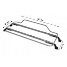 Porte-bagages Inox Ou Acier Noir Azur - 107x41cm