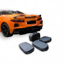 Bagagerie 4 Pièces En Cuir Et Simili Cuir Sur Mesure Corvette C8 Cabriolet (pour Coffre Arrière)