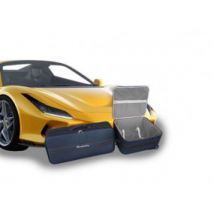 Maßgeschneiderte Kofferset (Gepäck) Ferrari F8 Tributo Spider - Set Mit 2 Koffern Für Den Vorderen Kofferraum Aus Vollleder