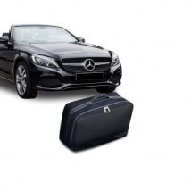 Bagagem (malas) sob medida Mercedes Classe C A205 descapotável (2016+) - 1 mala para o porta-malas traseiro de couro parcial