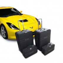 Bagagerie En Simili Cuir Et Tissu Nylon Sur Mesure Corvette C7 (pour Coffre Arrière)