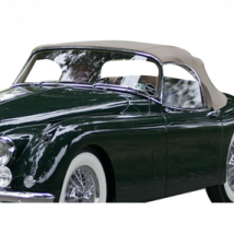 Capote Jaguar XK 150 Roadster Cabriolet En Alpaga Stayfast Avec Lunette Sur Zip