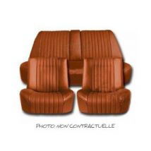 Garnitures De Sièges Avant Et Banquette Arrière Citroën DS Pallas (1969/1975) En Cuir Havane