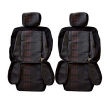 Garnitures De Sièges Avant Renault 5 GT Turbo Mk2 En Tissu Fanion Rouge
