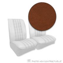 Garnitures De Sièges Avant Renault 4L F4 Et F6 (à Partir De 1980) En Simili Marron