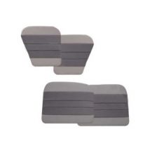 Ensemble De Panneaux De Portes Pleins Avant Et Arrière (4 Piéces) Renault Dauphine En Tissu Écorce Gris