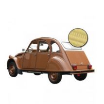 Capote Citroen 2CV Avec Fermeture Extérieure En Vinyle Jaune Rialto Qualité Origine (gros Grain)