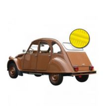 Capote Citroen 2CV Avec Fermeture Extérieure En Vinyle Jaune Mimosa Qualité Origine (gros Grain)