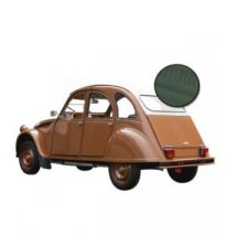 Capote Citroen 2CV Avec Fermeture Extérieure En Vinyle Gris Cormoran Qualité Origine (gros Grain)