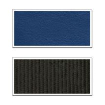 Garnitures De Sièges Avant Et Banquette Arrière Peugeot 403 Berline En Tissu Rayé Gris/simili Bleu Marine
