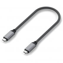 Satechi USB4 C-auf-C Kabel Schwarz/Grau USB-C auf USB-C 0,25m