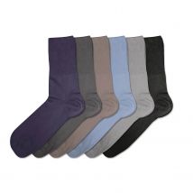 Pack Of 6 Bamboo Wellness Socks Men'S