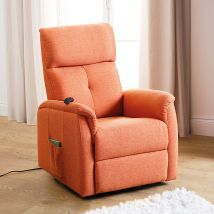 Rise & Recline Massage Chair Terracotta H108cm x W74cm x D88cm