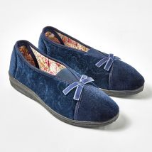 Secret Stretch Slippers Navy Size 6