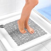Textured Leaf Shower Mat