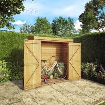 Mercia 6 X 2'6Ft Overlap Pent Storage Shed