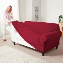 2 Seater Stretch Sofa Covers - Biscuit 140-170cm