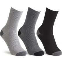 Cosyfeet NEW Cotton‑rich Softhold® Seam‑free Contrast Heel & Toe Socks