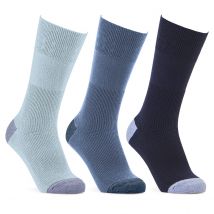 Cosyfeet NEW Cotton‑rich Softhold® Seam‑free Contrast Heel & Toe Socks