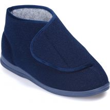 Cosyfeet Elise Single Slipper Navy - Right Foot Women's Extra Wide for Swollen Feet