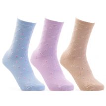 Cosyfeet Women's Cotton‑rich Seam‑free Patterned Socks