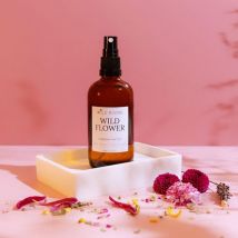 Wild Rising Wild Flower Organic Rose Water Facial Toner with Witch Hazel