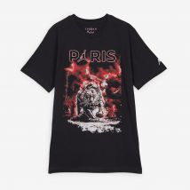Tee-shirt Psg Lighting Noir/rouge  Incolore