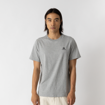 Tee Shirt Star Chevron Embroidered  Gris