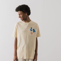 Tee Shirt La Lakers Embroidered  Ecru/bleu
