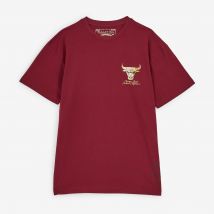 Tee Shirt Bulls Shiny Emb Logo  Rouge/or