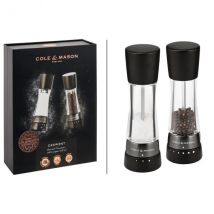 Coffret moulins poivre et sel Derwent hêtre noir 19cm Cole & Maqon - Couteaux du Chef - Couteaux du Chef
