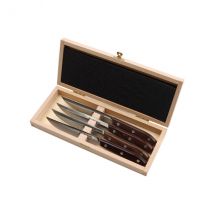Coffret 4 couteaux 12cm à steak lames lisses Au Nain - Couteaux du Chef - Couteaux du Chef