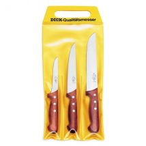 Pochette de 3 couteaux de boucher DICK Bois désosseur+saigner+boucher - Couteaux du Chef - Couteaux du Chef