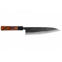 Couteau Yuzo Black Nashiji modèle chef 21cm - Couteaux du Chef