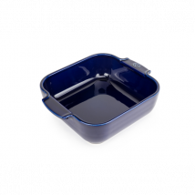 Plat four céramique carré bleu modèle Appolia Peugeot - Couteaux du Chef