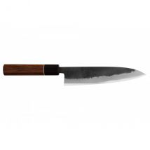 Couteau Yuzo Black Nashiji modèle chef 18cm - Couteaux du Chef