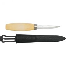 Couteau pour sculpter lame carbone 8,2cm en bouleau Mora - Couteaux du Chef