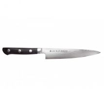 Couteau japonais universel Satake damassé 15cm - Couteaux du Chef