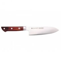 Couteau japonais santoku Satake Cutlery Brown Pakka 17cm - Couteaux du Chef - Couteaux du Chef
