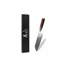 Couteau santoku Kutoyama 17cm lame damas et manche pakka rainbow - Couteaux du Chef - Couteaux du Chef
