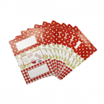 Set 30 autocollants pour bocaux KitchenCraft Home Made Orchard - Couteaux du Chef - Couteaux du Chef