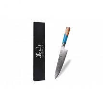 Couteau de chef Kutoyama 20cm lame damas Azur - Couteaux du Chef