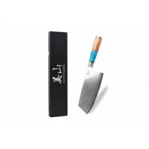 Couteau de chef chinois Kutoyama 20cm lame damas Azur - Couteaux du Chef - Couteaux du Chef