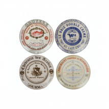 Set 4 assiettes à fromage Artesà Creative Tops Gourmet - Couteaux du Chef - Couteaux du Chef
