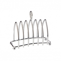 Porte-toasts 6 tranches en métal chromé KitchenCraft - Couteaux du Chef - Couteaux du Chef