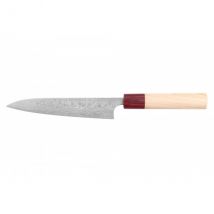 Couteau Masakage Kiri Universel 15cm lame damassée - Modèle artisanal forgé par Yoshimi Kato - Couteaux du Chef - Couteaux du Chef