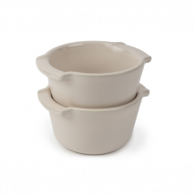 Lot de 2 ramequins écru 11cm modèle Appolia Peugeot - Couteaux du Chef - Couteaux du Chef