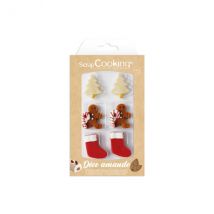 6 sujets en pâte d'amande Sweet Xmas Scrapcooking - Couteaux du Chef - Couteaux du Chef