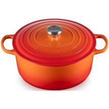 Cocotte Signature ronde en fonte 28cm Le Creuset - Couteaux du Chef - Couteaux du Chef
